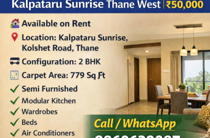 2 BHK Flat for Rent in Kalpataru Sunrise Thane West | Broker Flats