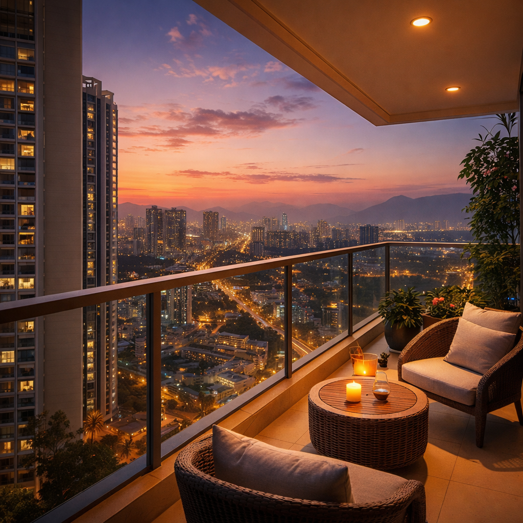 2 BHK Fully Furnished Flat for Sale in Rustomjee Azziano Thane West | Listed on BrokerFlats.com