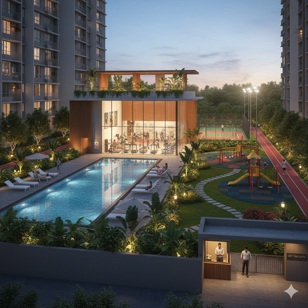 2 BHK Flat for Rent in Godrej Hill Kalyan West | Broker Flats