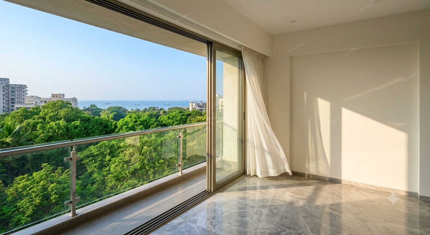 Brand New 2 BHK Flat for Sale in Santacruz West | Sea-View Terrace & Garden Outlook